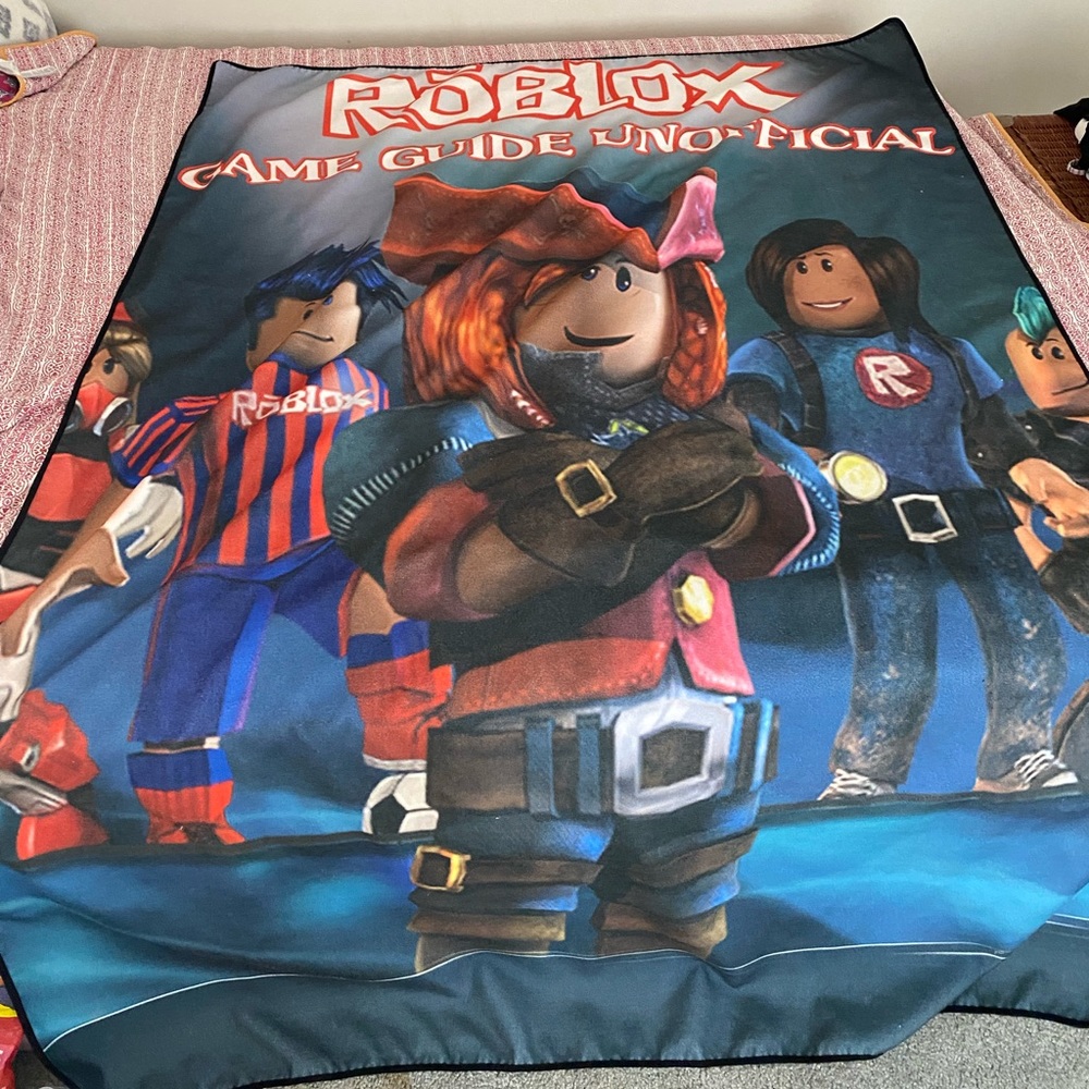 ROBLOX ⭐️ One of a kind Blanket!! White backed - 6ftx4ft